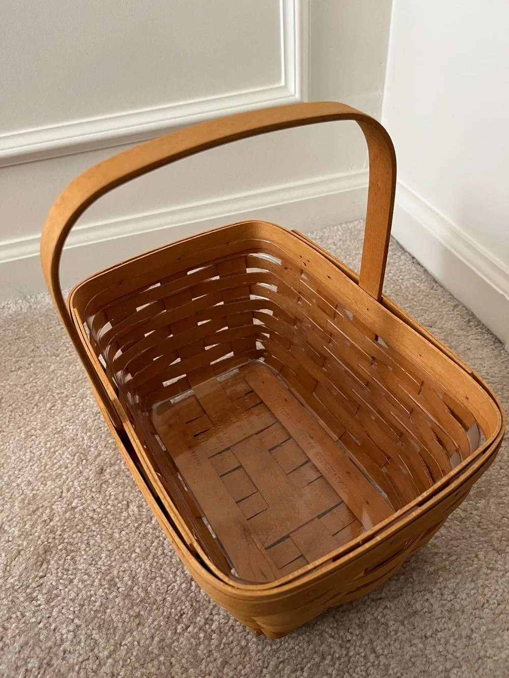 Lot of 3 Longaberger baskets from late 1990s to early 2000s.